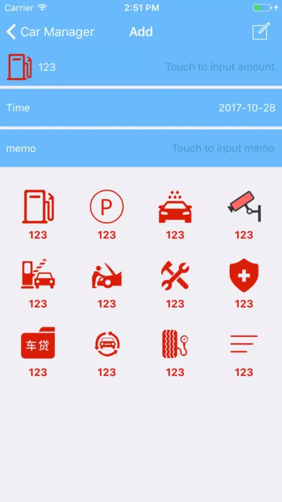 Ảnh chụp màn hình của Car Cost Manager