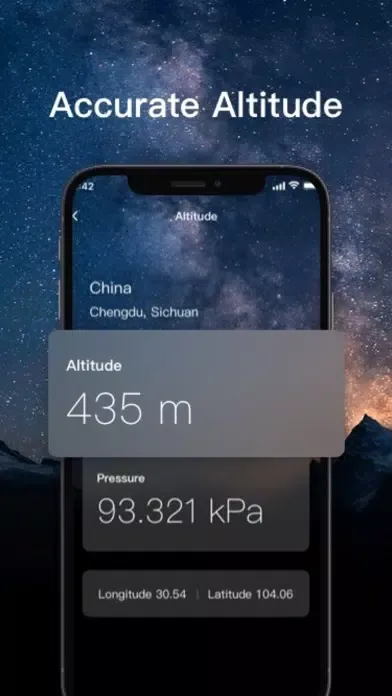 Screenshot di Altitude Measurement & Compass