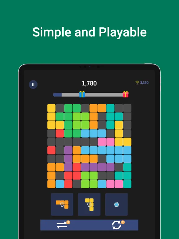 Capturas de pantalla de 10×10!Color Block Puzzle Games iPad 