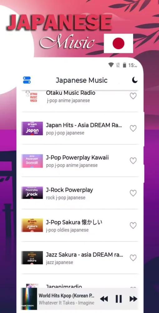 Capturas de tela do Japanese Music