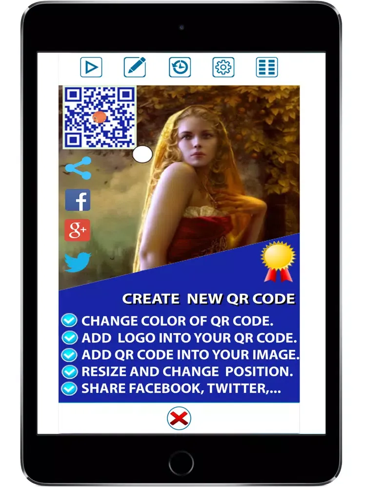 Tangkapan skrin My QR Code All In One Pro iPad 
