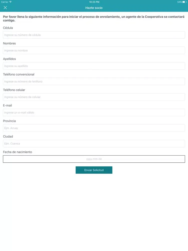 CAJA Online - Cooperativa CAJA iPad  स्क्रीनशॉट