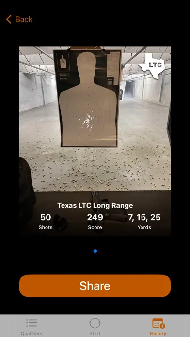 ภาพหน้าจอของ Texas LTC Range Qualifier