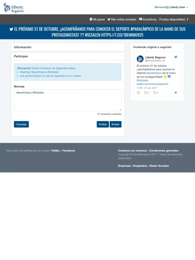 Screenshot di Liberty Comparte iPad 