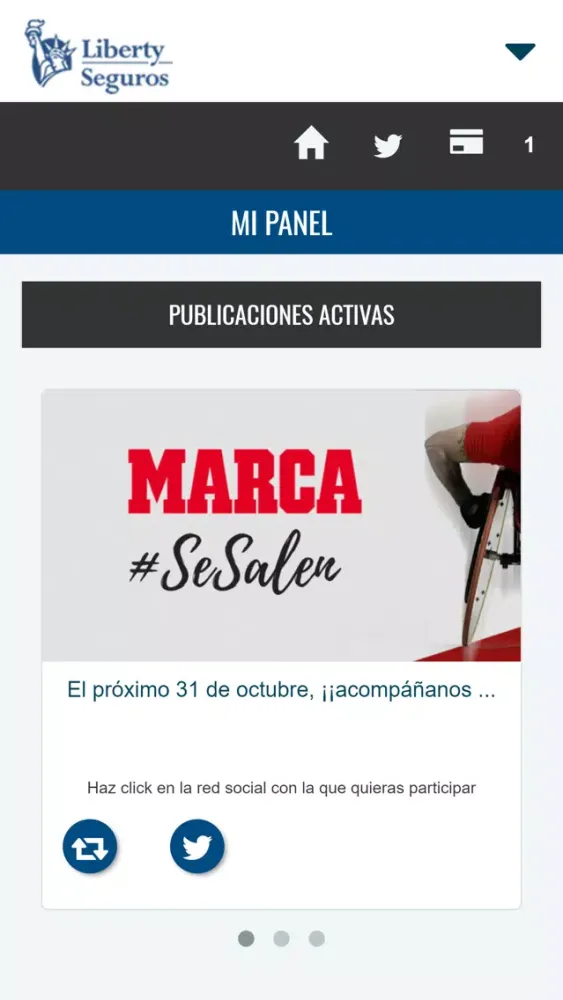 Screenshot di Liberty Comparte