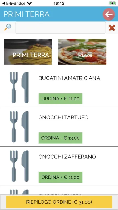 Zrzuty ekranu Comanda Facile Tavolo QR