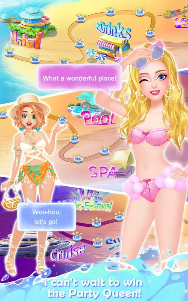 Capturas de pantalla de Beach Party Queen