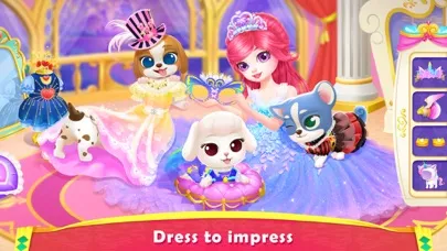 Tangkapan skrin Royal Puppy Costume Party