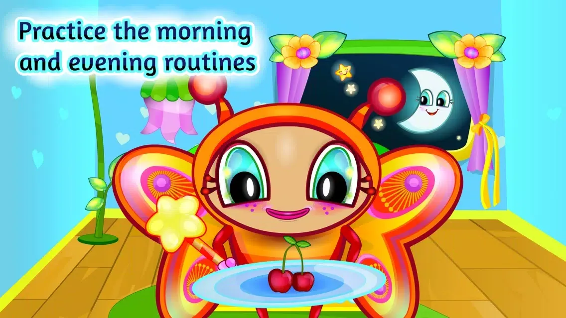 Screenshot di Good Morning & Good Night for Kids-Funny Timer Educational Game to Learn Routines & daily activities.