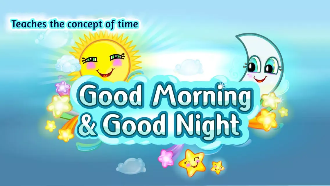 Screenshot di Good Morning & Good Night for Kids-Funny Timer Educational Game to Learn Routines & daily activities.