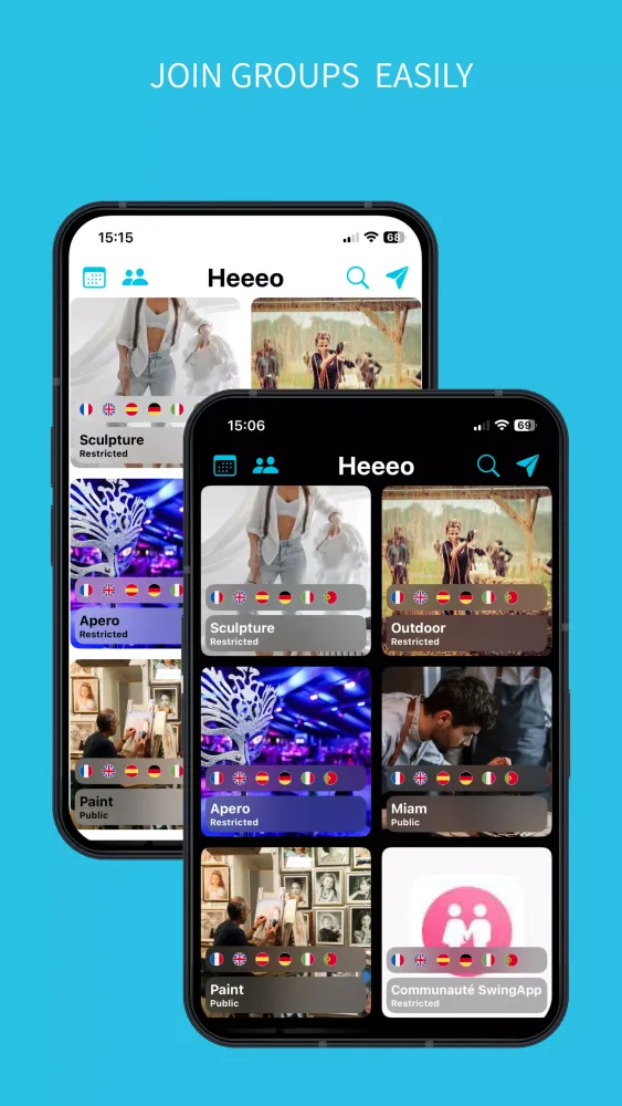 Heeeo سکرین شاٹس