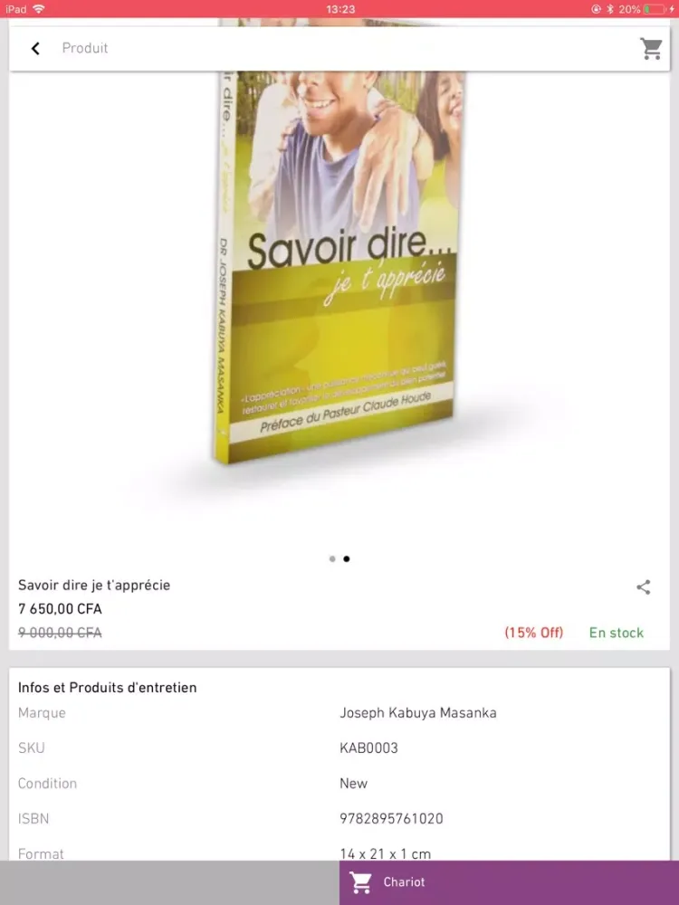 Librairie Fraiches Rosées iPad  سکرین شاٹس