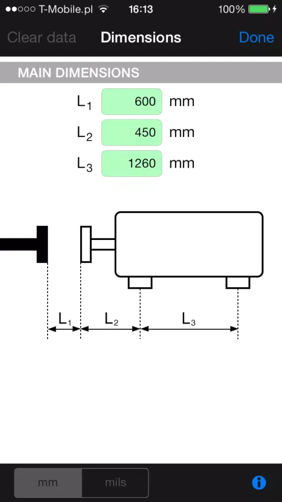 Tangkapan layar Power Align Lite - Shaft Alignment Professional Calculator