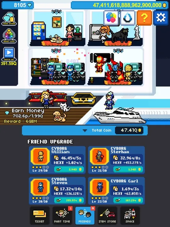Capturas de pantalla de Rags to Riches : Money Clicker iPad 