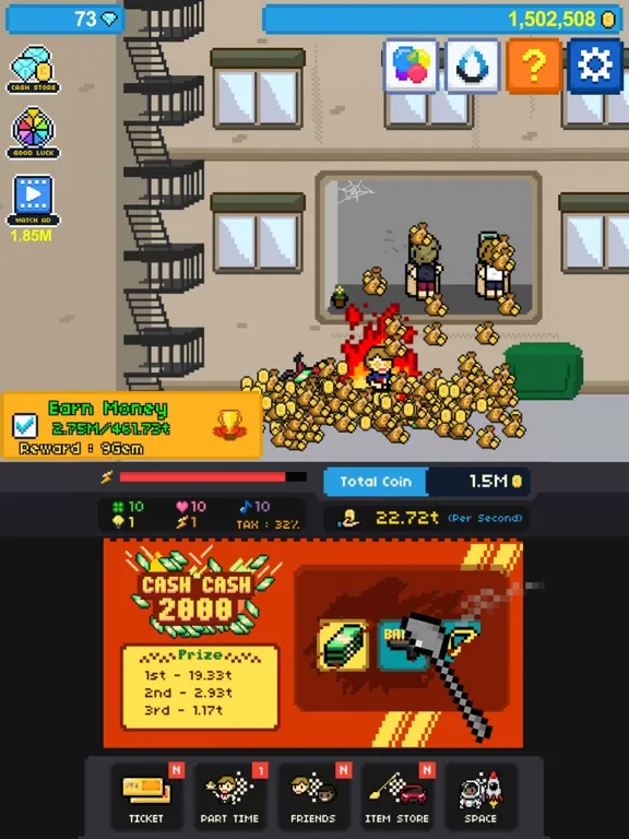 Capturas de pantalla de Rags to Riches : Money Clicker iPad 