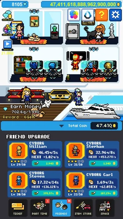 Capturas de pantalla de Rags to Riches : Money Clicker