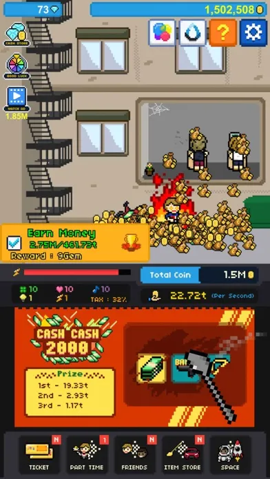 Capturas de pantalla de Rags to Riches : Money Clicker