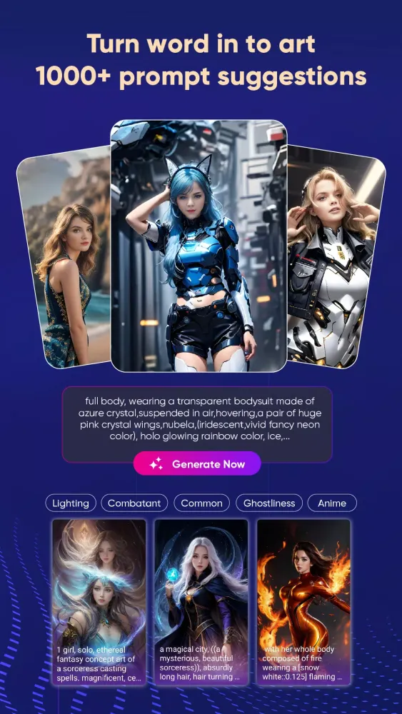 Screenshot di AI Image Generator - Prisma AI