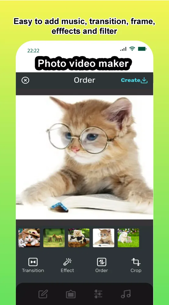 Photo video maker with music 스크린샷
