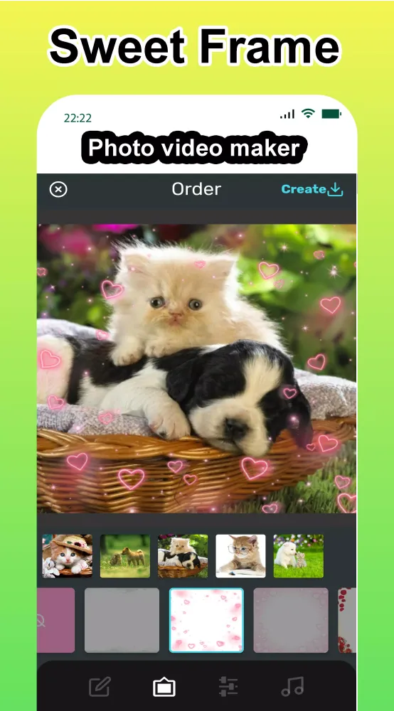 Photo video maker with music 스크린샷
