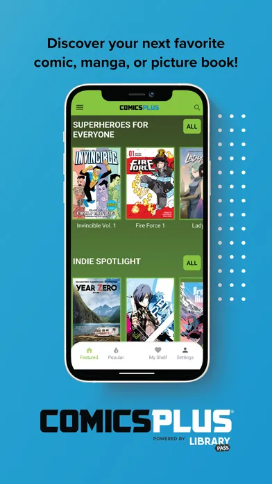 Ảnh chụp màn hình của Comics Plus