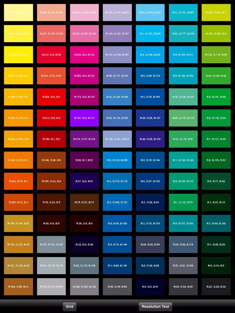 ภาพหน้าจอของ My Palette iPad