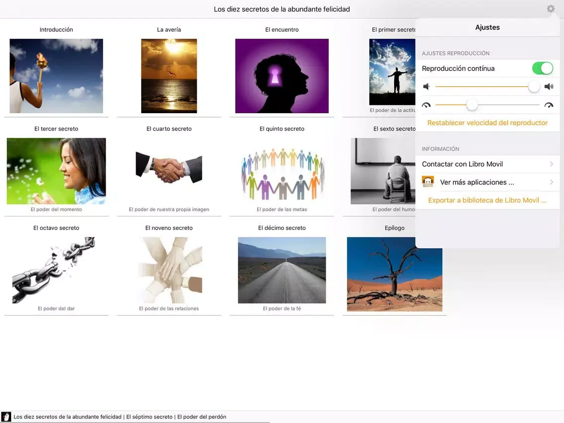 Los Diez Secretos de la Abundante Felicidad iPad  سکرین شاٹس