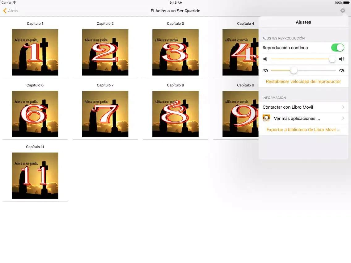 Capturas de tela do El Adiós a un Ser Querido - Audiolibro iPad 