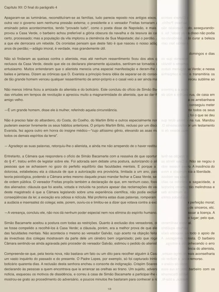 Screenshot di O Alienista de Machado de Assis iPad 