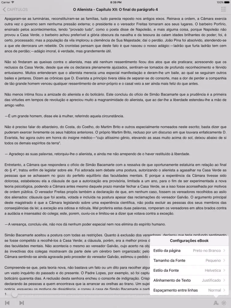 Screenshot di O Alienista de Machado de Assis iPad 