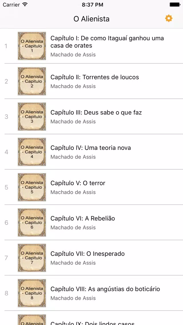 ภาพหน้าจอของ O Alienista de Machado de Assis