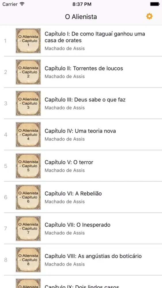 Screenshot di O Alienista de Machado de Assis