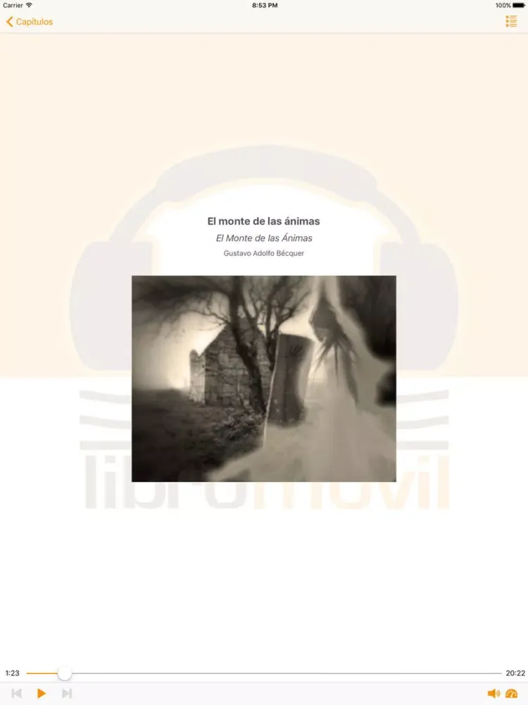 El Monte de las Ánimas - Audiolibro iPad  Screenshots