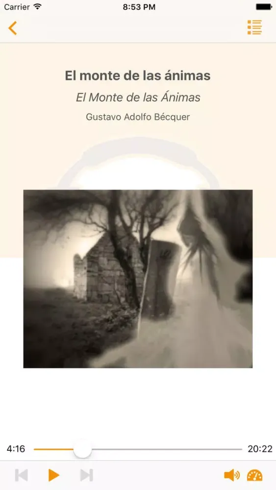 El Monte de las Ánimas - Audiolibro Screenshots