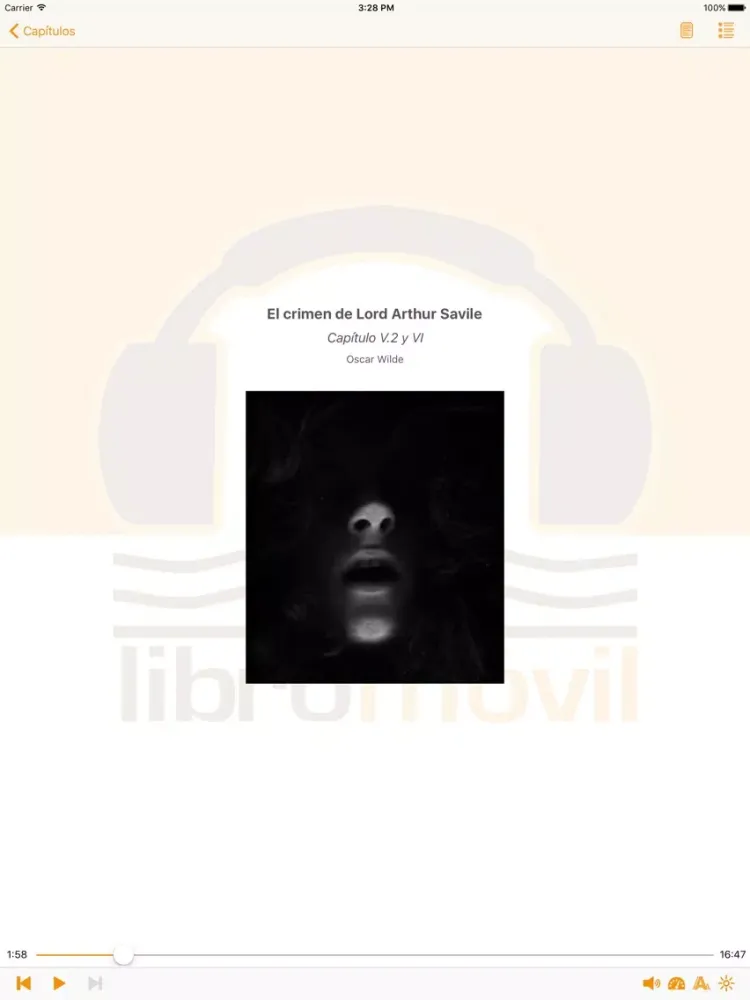 El crimen de Lord Arthur Savile - AudioEbook iPad  Screenshots