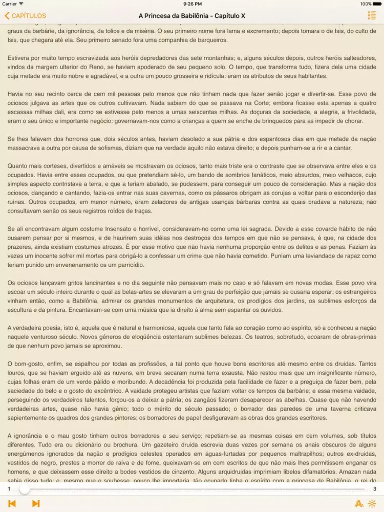 A Princesa da Babilônia – Voltaire (Português) iPad  スクリーンショット
