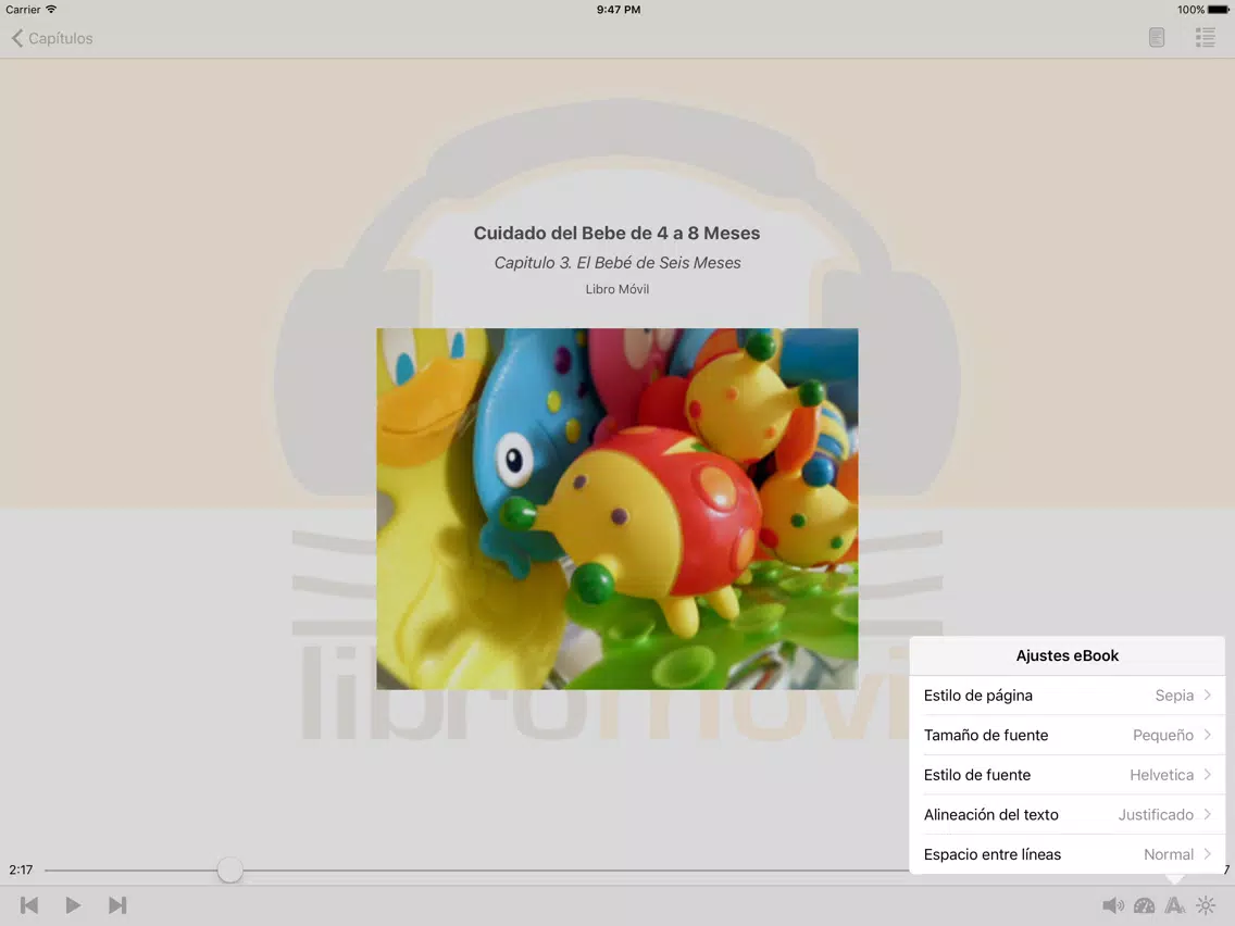 صور Cuidado del Bebe de 4 a 8 Meses - AudioEbook iPad 