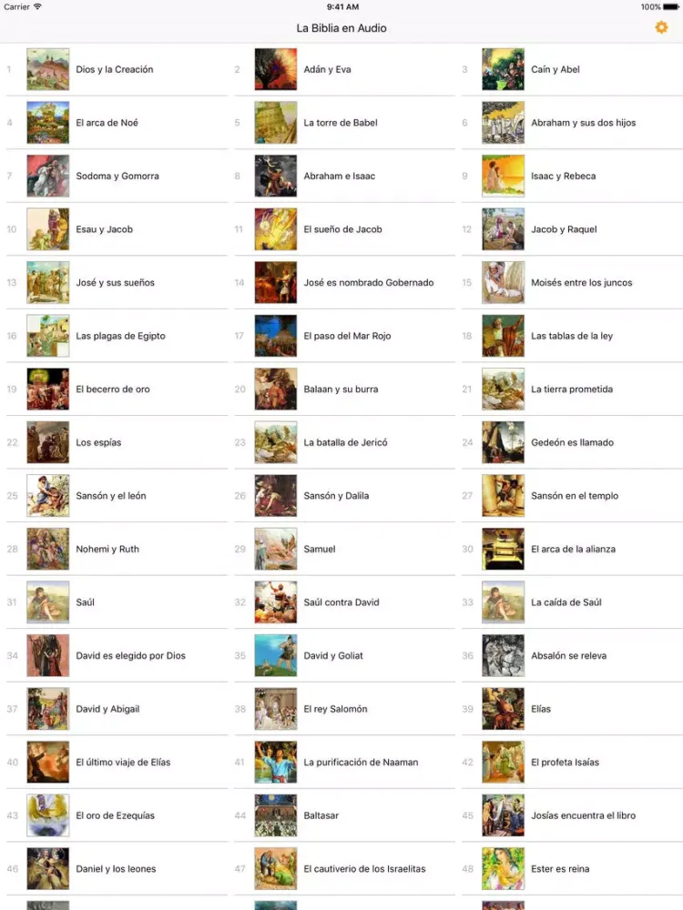 Скриншоты La Biblia en Audiolibro para Niños iPad 