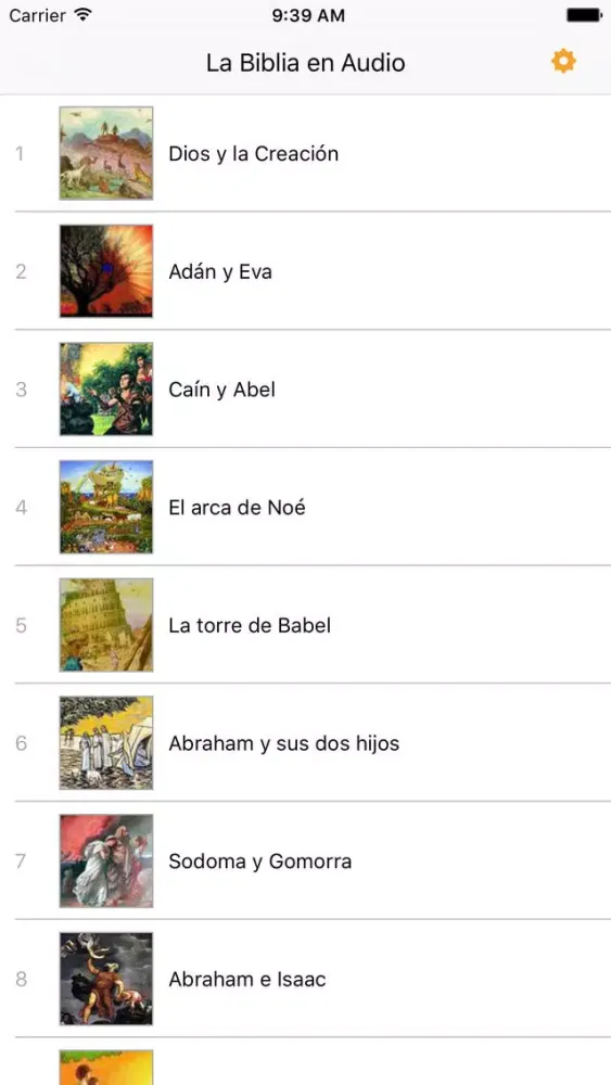 Скриншоты La Biblia en Audiolibro para Niños