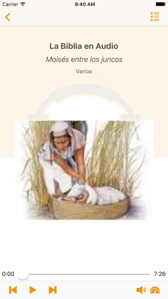 Скриншоты La Biblia en Audiolibro para Niños