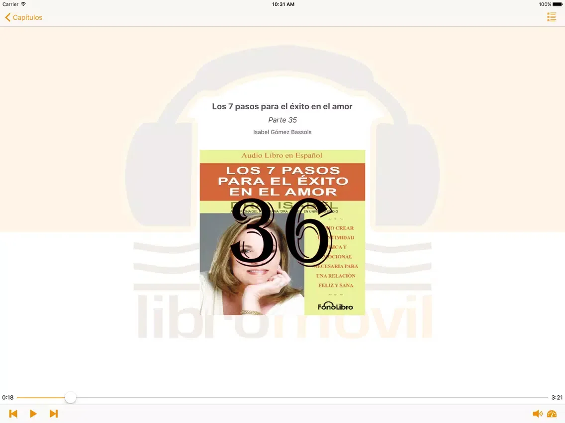 Capturas de tela do Los 7 Pasos para el Exito en el Amor - Audiolibro iPad 