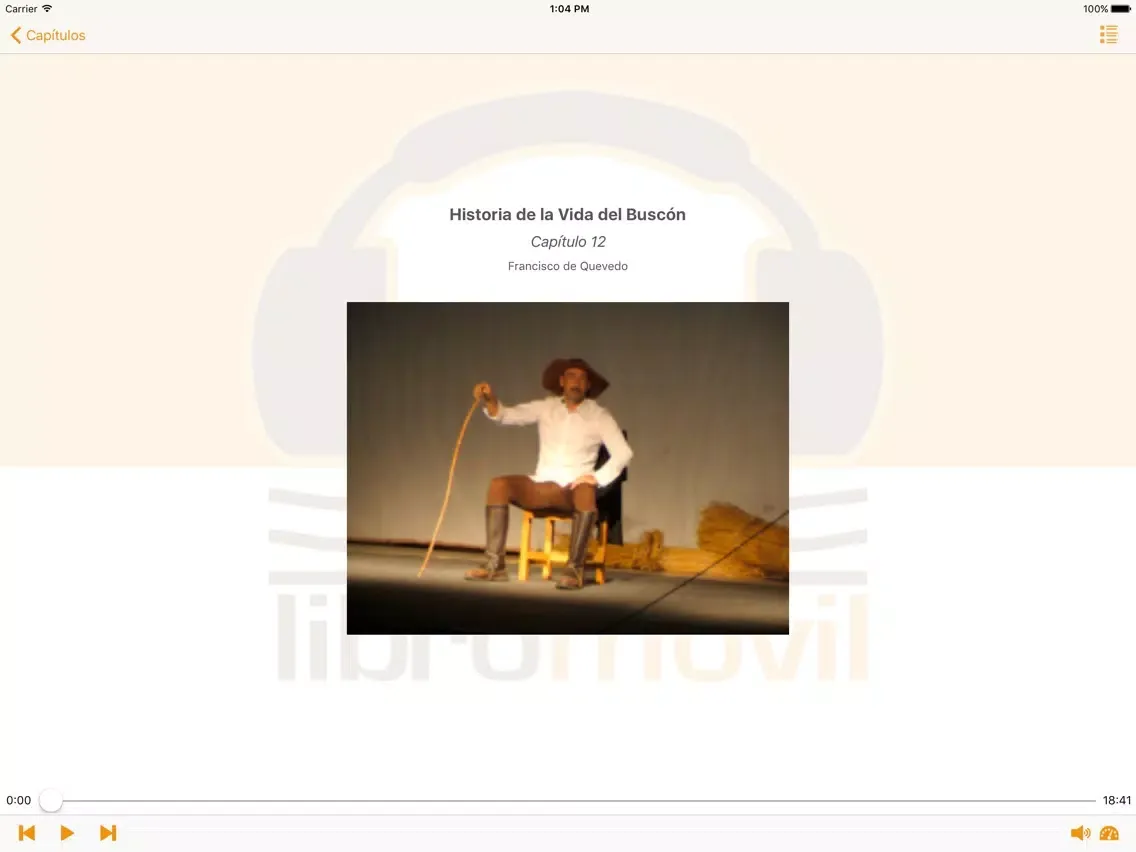 Historia de la Vida del Buscón - Audiolibro iPad 应用截图