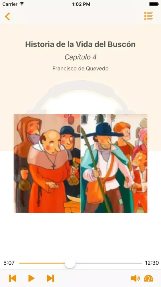 Historia de la Vida del Buscón - Audiolibro应用截图