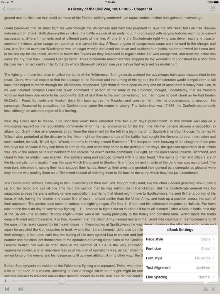A History of the Civil War, 1861-1865 iPad  Screenshots