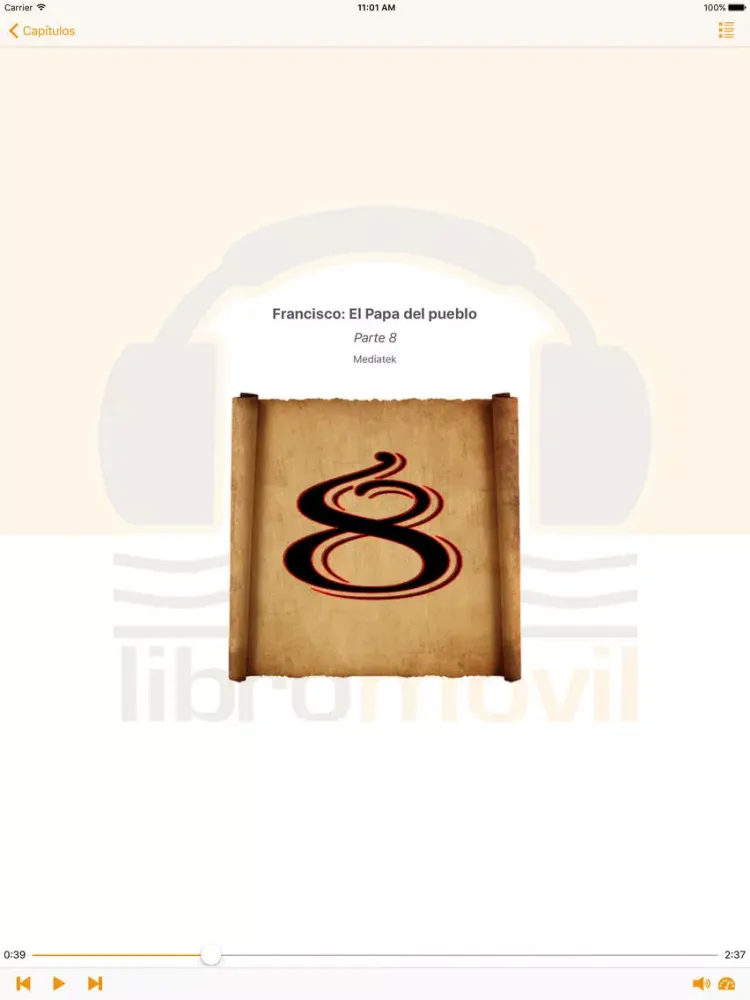 Francisco: El papa del pueblo - Audiolibro iPad  स्क्रीनशॉट