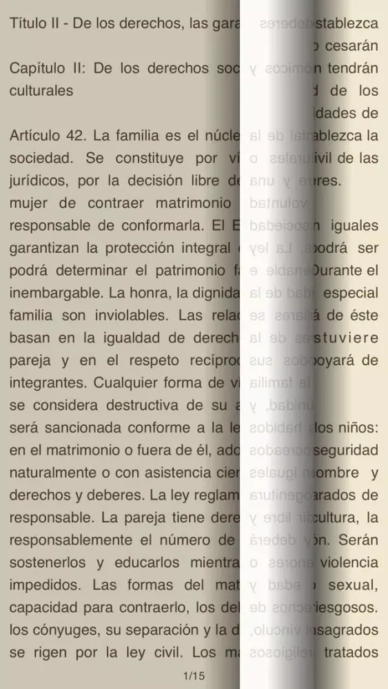Capturas de pantalla de La Constitución de Colombia