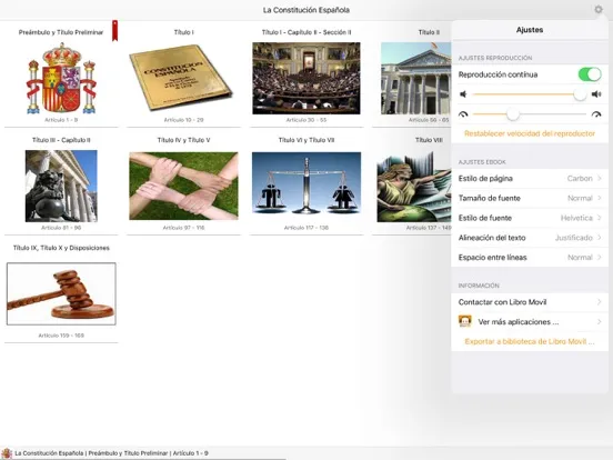 La Constitución Española en AudioEbook iPad  Ekran Görüntüleri