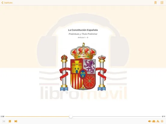 La Constitución Española en AudioEbook iPad  Ekran Görüntüleri