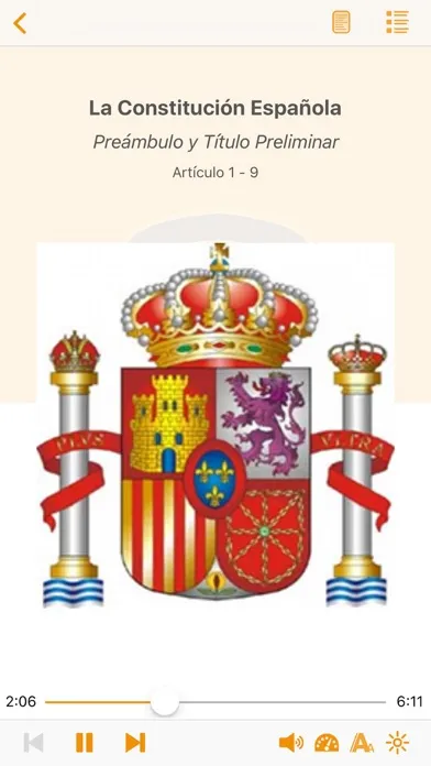 La Constitución Española en AudioEbook Ekran Görüntüleri