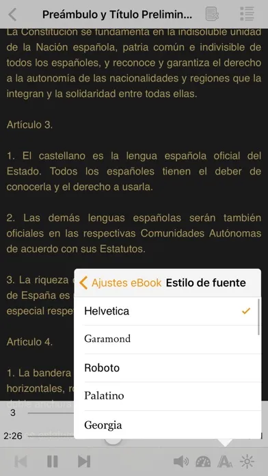 La Constitución Española en AudioEbook Ekran Görüntüleri